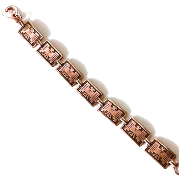 ⌛️Vintage Aboriginal Eagle/Bird/Thunderbird Design Copper Bracelet. - Picture 2 of 6